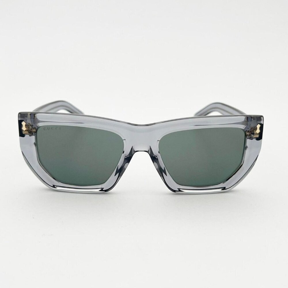 NWT Gucci GG1520S-004 Grey Cat Eye 53mm Sunglasses - Picture 4 of 9